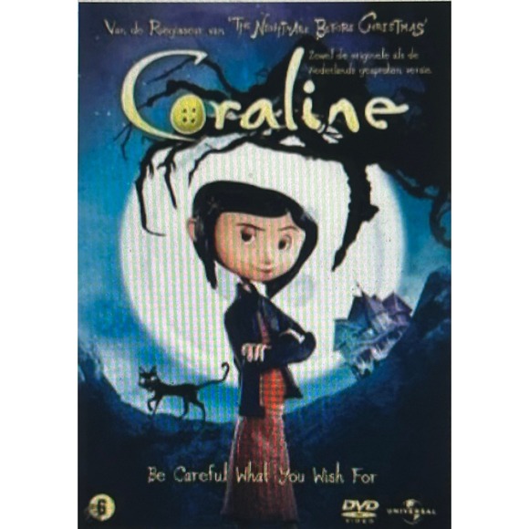 Other - Coraline DVD Disc Only Neil Gaiman Animated Fantasy Movie Tested Works